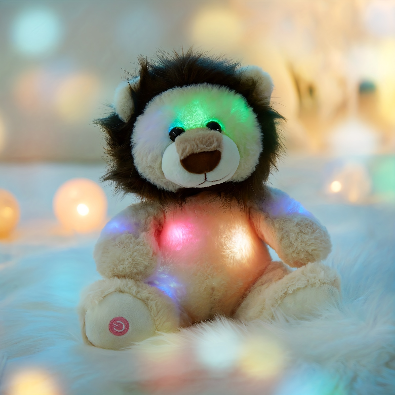 Glow Guards Glow Music Lion Plush Toy Soft Cute Stuffed - Temu