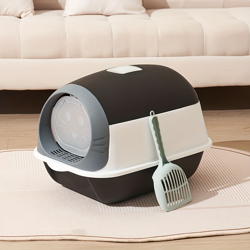 Oval cat cheap litter box