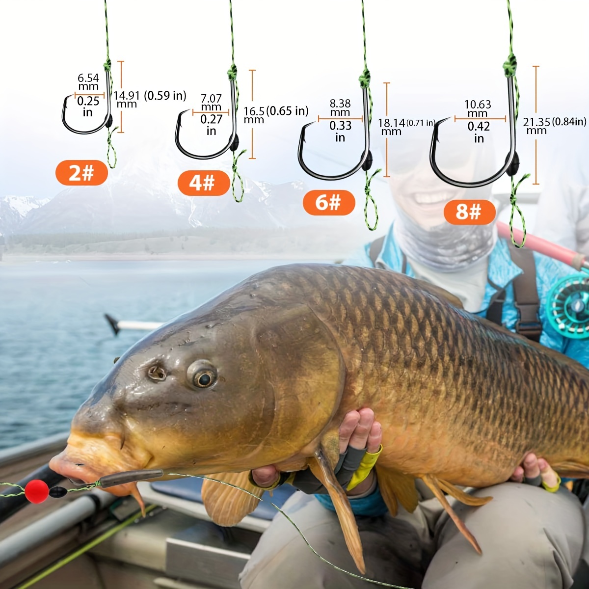 Premium Carp Fishing Rigs Barbed Hooks Rolling Swivels - Temu Italy