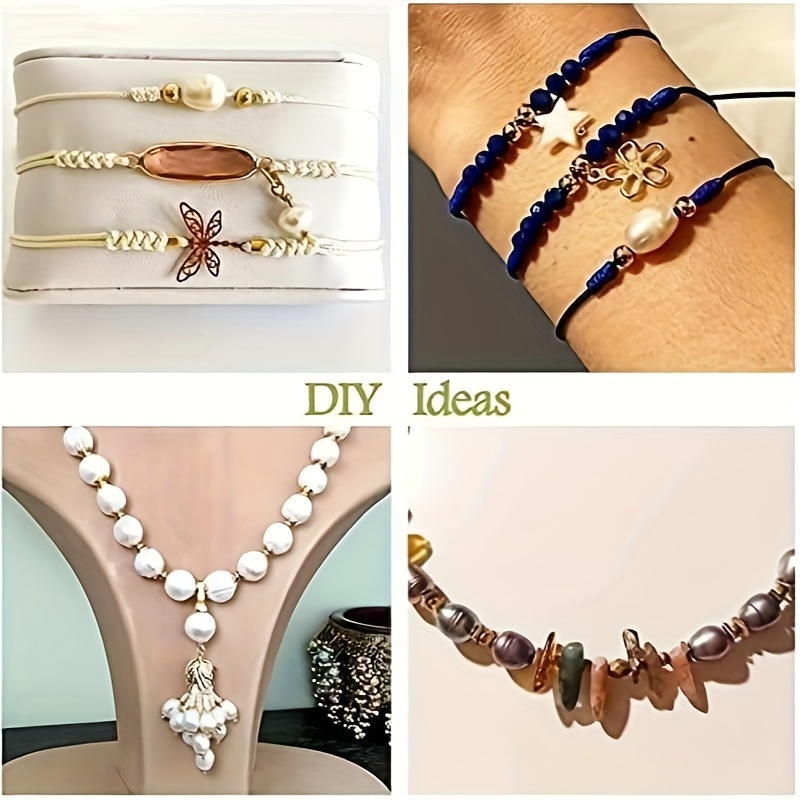 DIY Elegant White Beads Bracelet