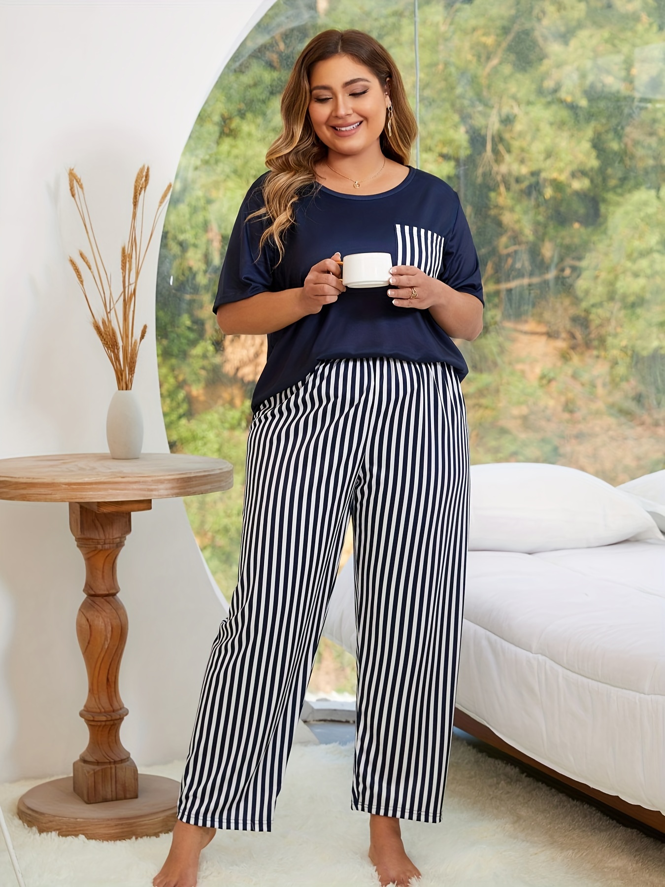 Plus Size Lounge Pants with Pockets