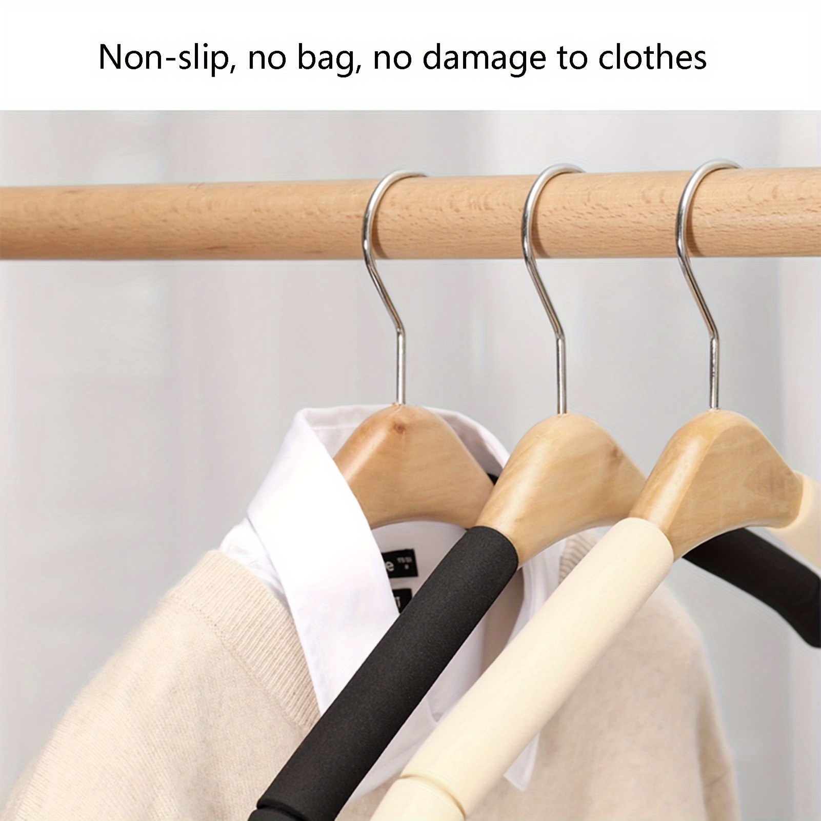 Wooden Hangers - Non-slip Wood Clothes Hanger For Suits, Pants, Jackets - Heavy  Duty Clothing Hanger Set - Coat Hangers For Closet - Natural For Clothing  Stores - Temu