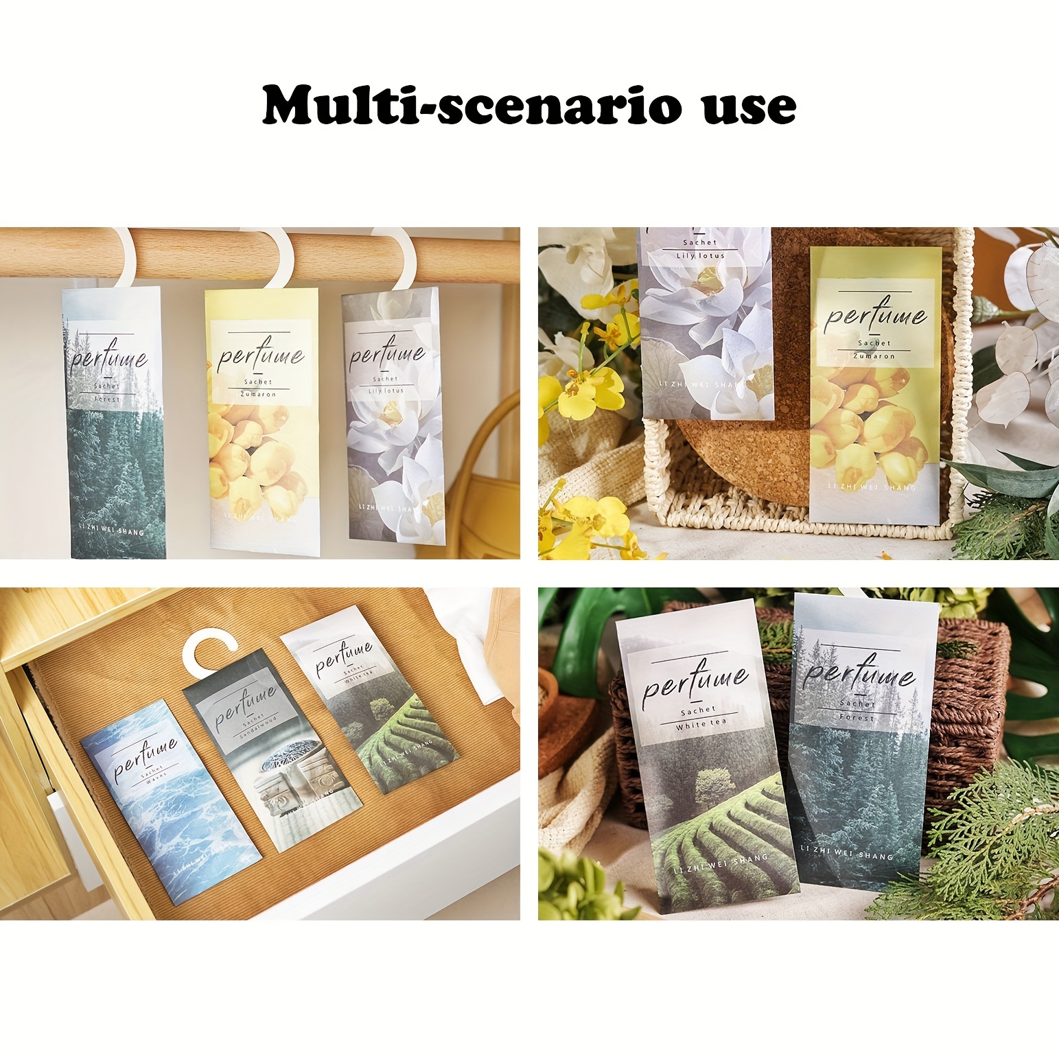 Long-lasting Scented Sachets For Drawers And Closets - Home Hanger Bags  Included - Fragrance Sachets For Air Freshener - Temu