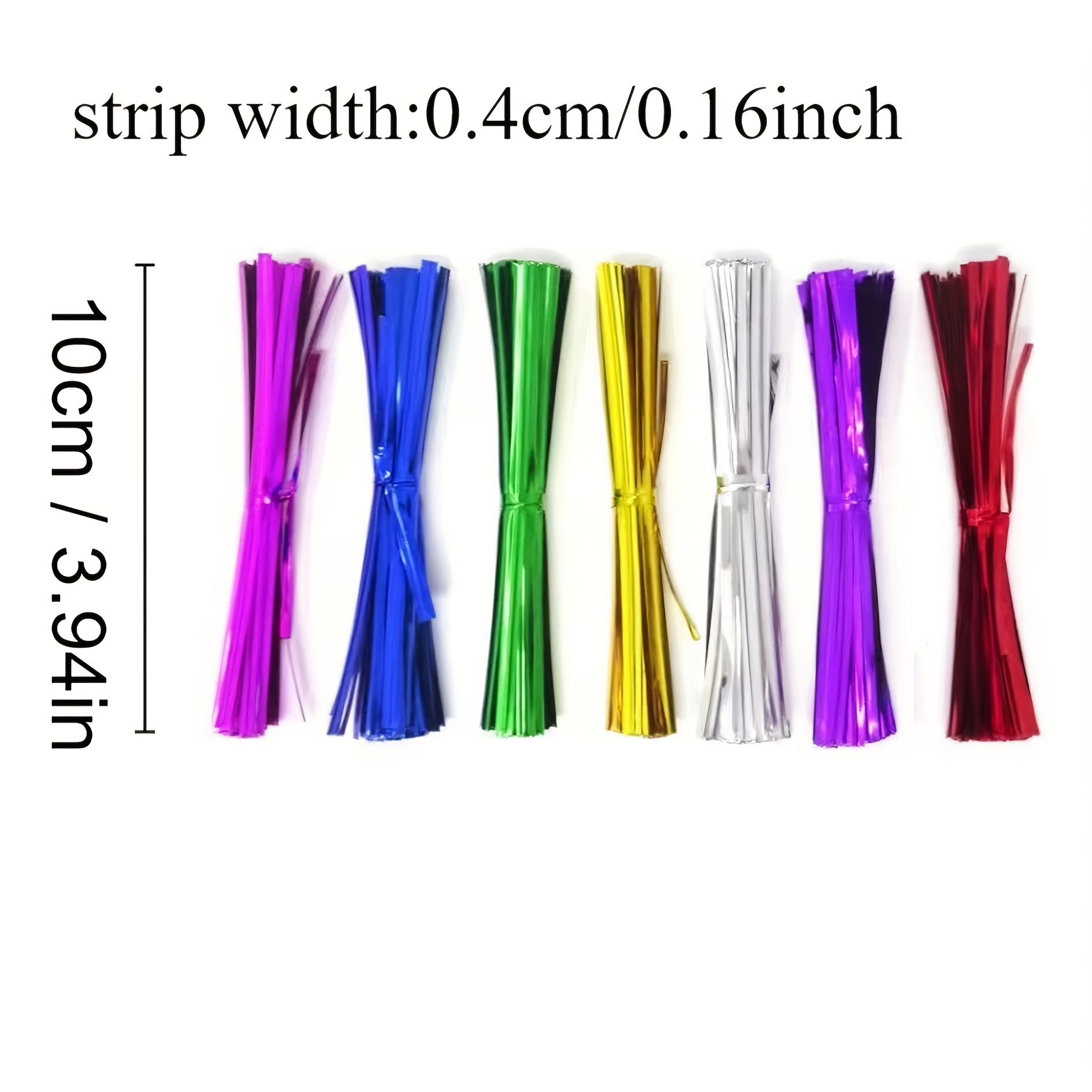 100 Pezzi Sacchetti Caramelle 100 Twist Ties (misto Colori) - Temu