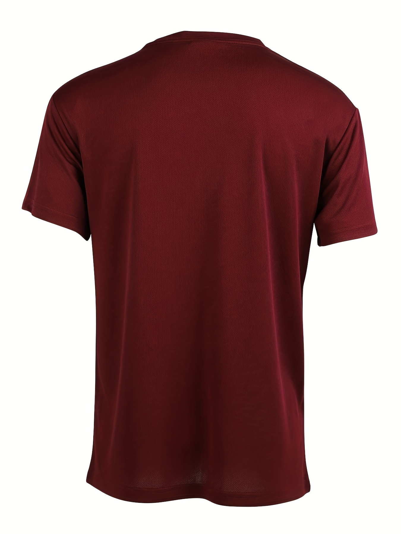 Men's Solid Loose Active Workout Tee Top