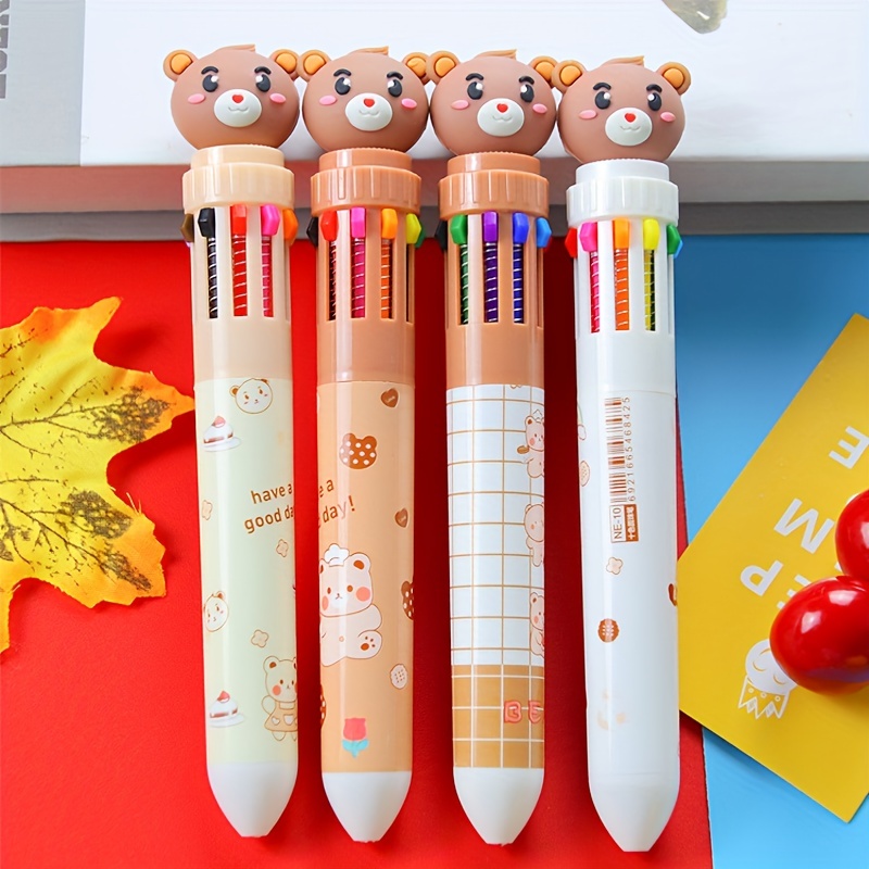 Vokmon 12 pièces stylos neutres dans la presse stylo à bille étudiant  papeterie multicolore outil d'écriture pour la maternelle bureau de  l'entreprise : : Fournitures de bureau