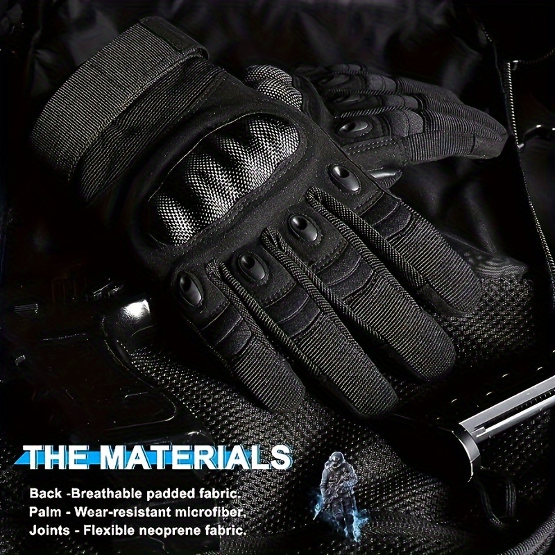 Ztexkee Guantes para hombre, guantes de trabajo para pantalla táctil,  antideslizantes, dedos completos, para exteriores, deportes, motocicleta
