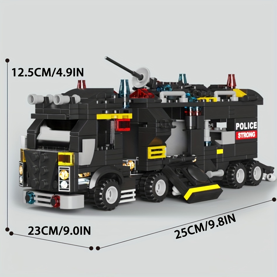 Police SWAT Armored Truck Made With Real LEGO® Bricks