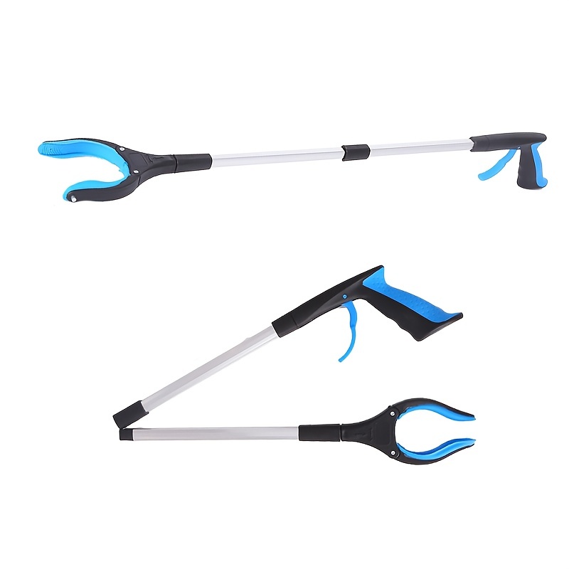 Luxet Grabber Reacher Tool with Rotating Arm - 32 Inch Long Foldable Strong  Aluminum l- Multi Angle Rotation Trash Litter Picker Upper - Extended Arm