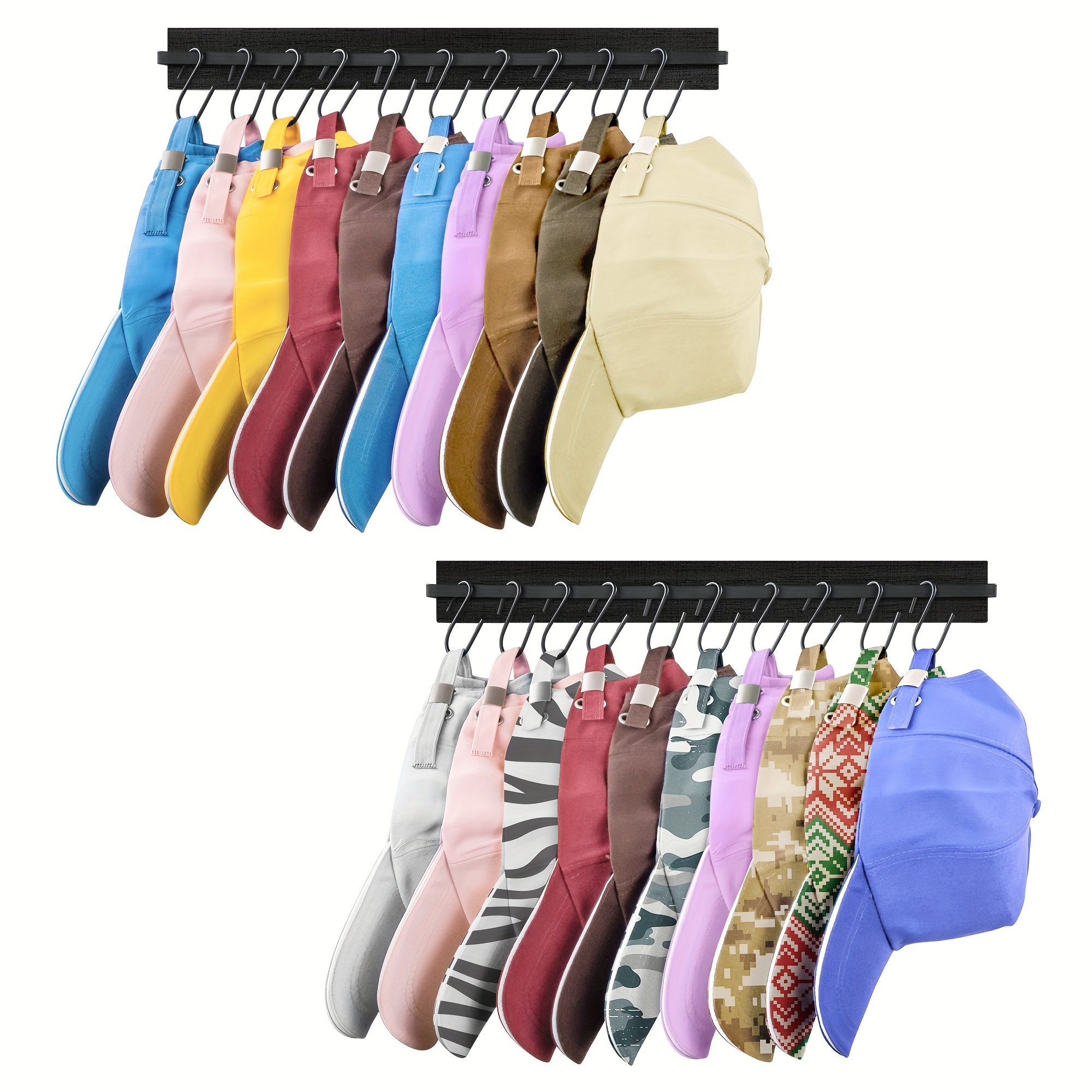 Hat Rack Wall Baseball Organizer Wall mounted Hat - Temu