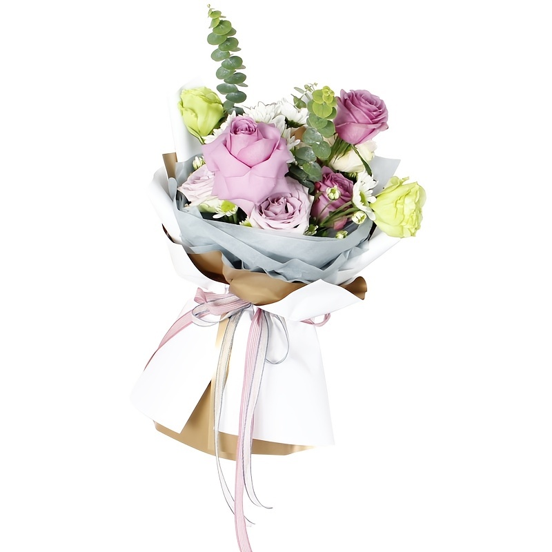 Gilt Ouya Paper Flowers Opening Bouquets And Baskets - Temu