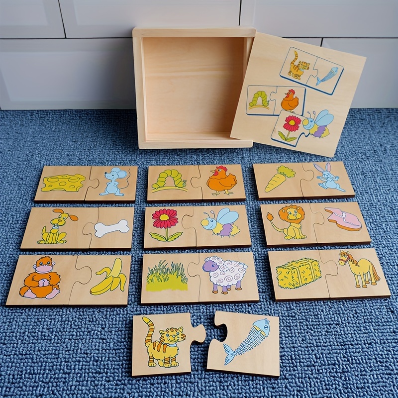 Animal´s Food Montessori Puzzle