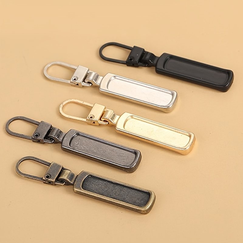 1 PCS) Detachable Zipper Pull Head Removable Tab DIY Metal Zipper