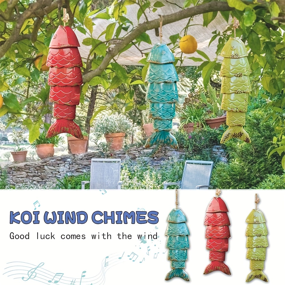 Wall Hanging with Bells & Fish- Wind Chimes for Diwali, Christmas-Pack of 2