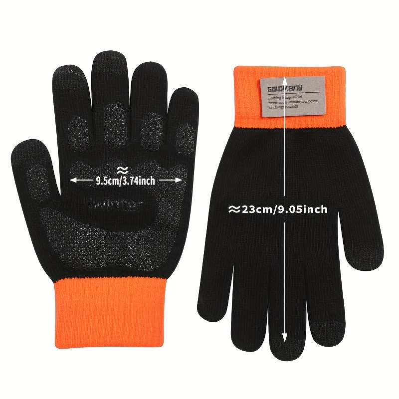 1 Paire Gants D'hiver Gants Épais Tricotés Chauds Mignons - Temu Belgium