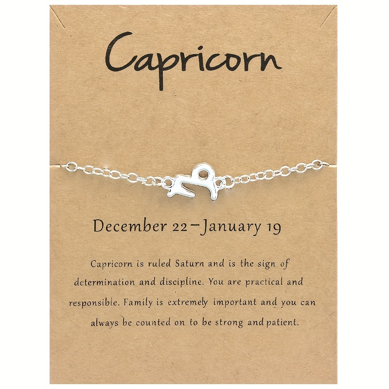 MeiPing Sternzeichen Armband - Leder Armband Mit Sternbild Design