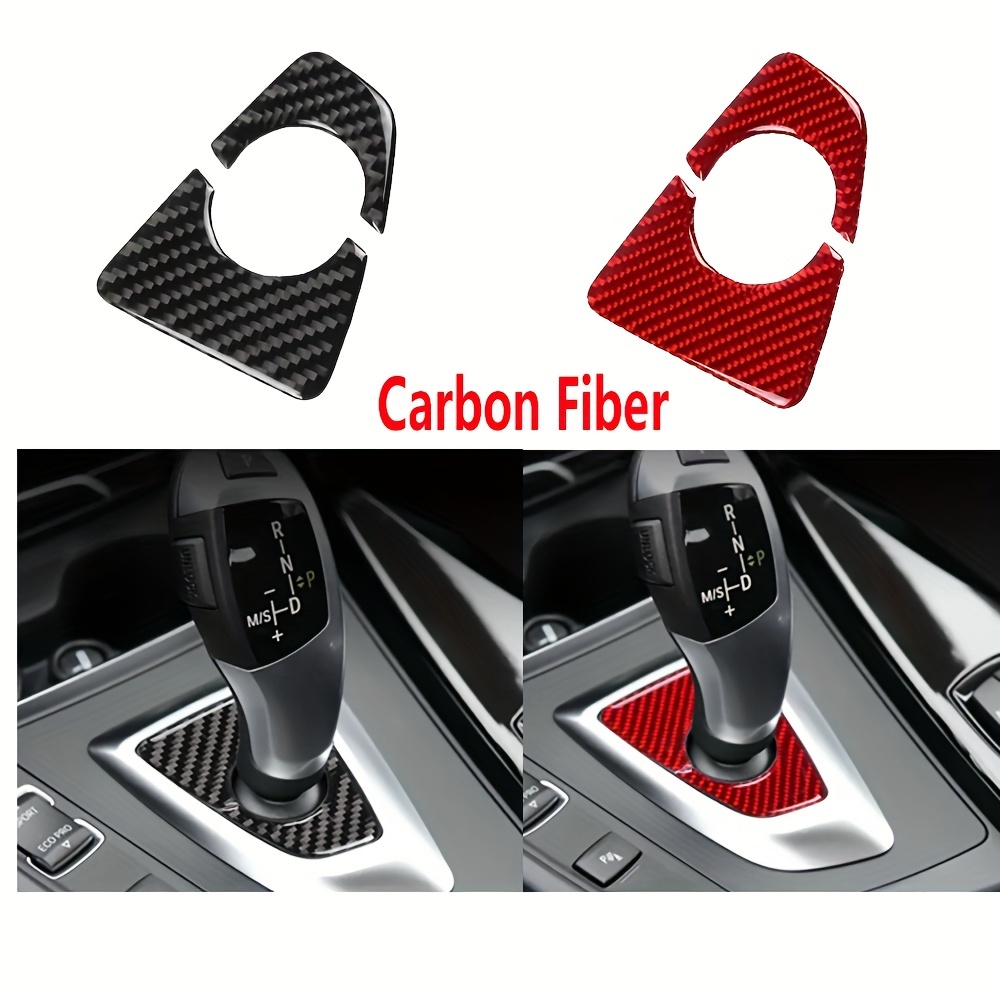 1x Carbon Fiber + Rubber Car DIY Front Dashboard Cover Sticker For BMW F30  F34