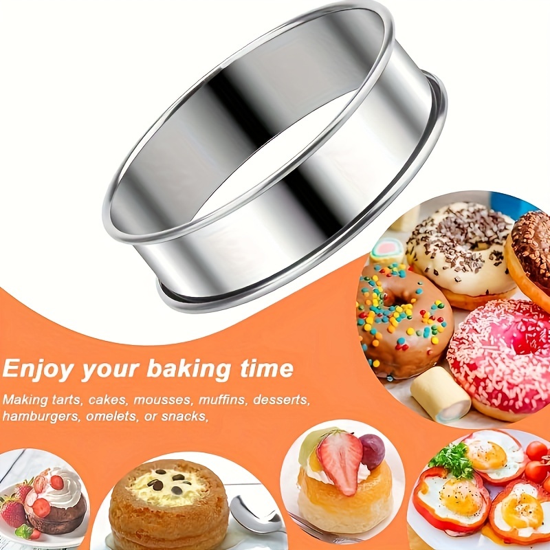 Stainless Steel Crumpet Rings English Muffin Rings Tart - Temu