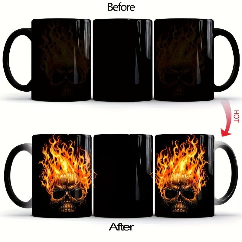 1pc Taza Café Cambia Color Halloween Tazas Café Cerámica - Temu Chile