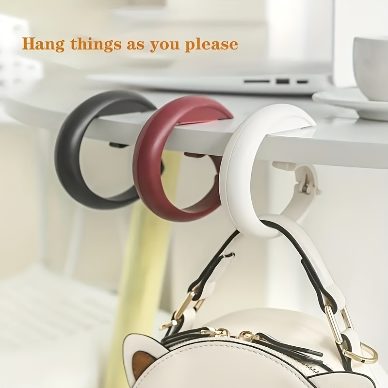 Purse Hanger For Desk, Purse Handbag Hook Portable Non-slip Table Hanger  Holder, No-punching Table Hook