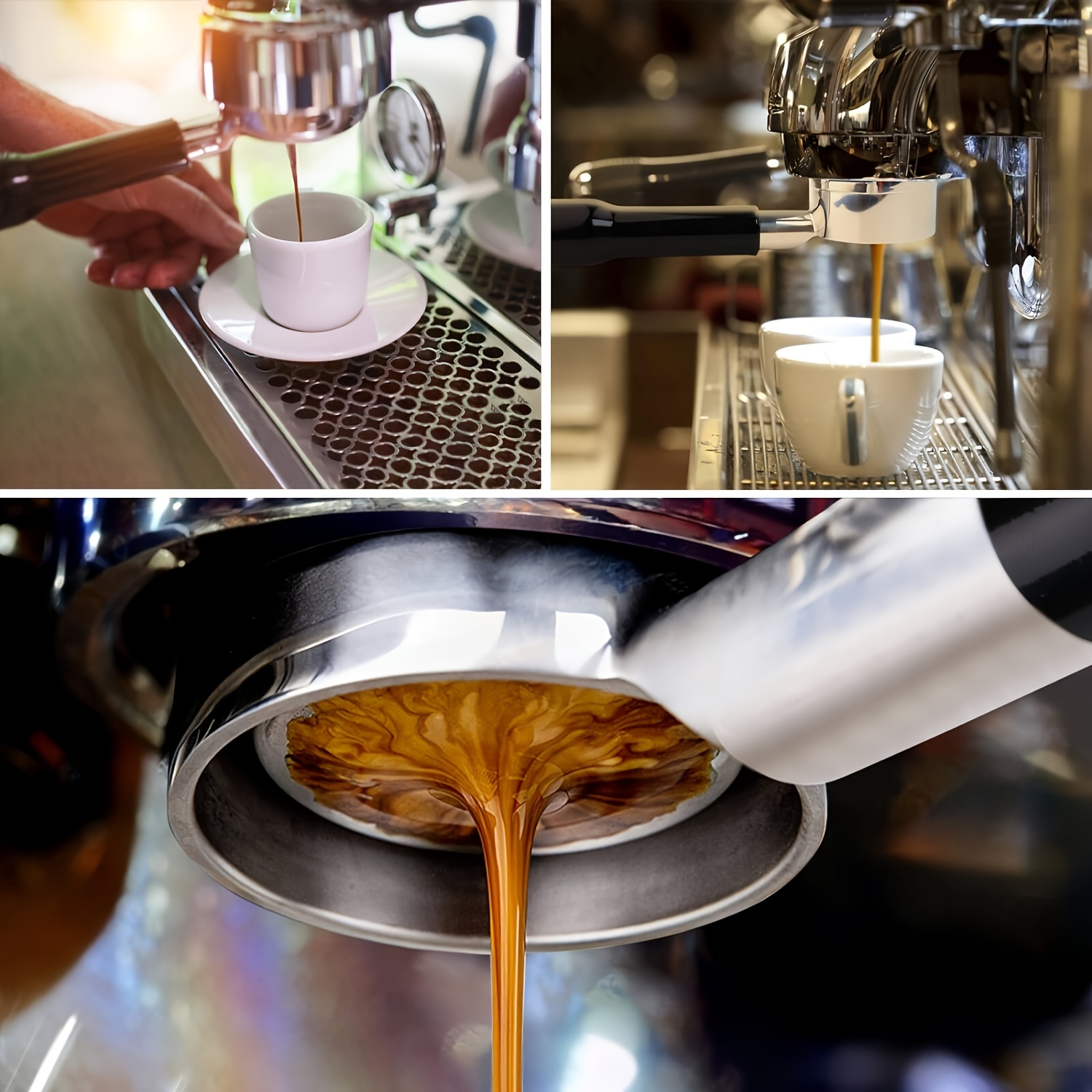  2.283 in Espresso Tamper, Cafetera, Sello de productos de café,  Accesorios de máquina de espresso, Herramientas barista, Nivelador de café  se adapta a Portafiltro Breville de 2.283 in, herramienta de distribución