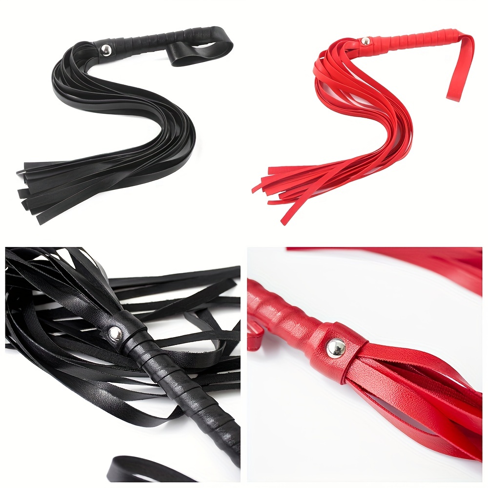 Red Sm Whip Alternative Toy Small Leather Whip