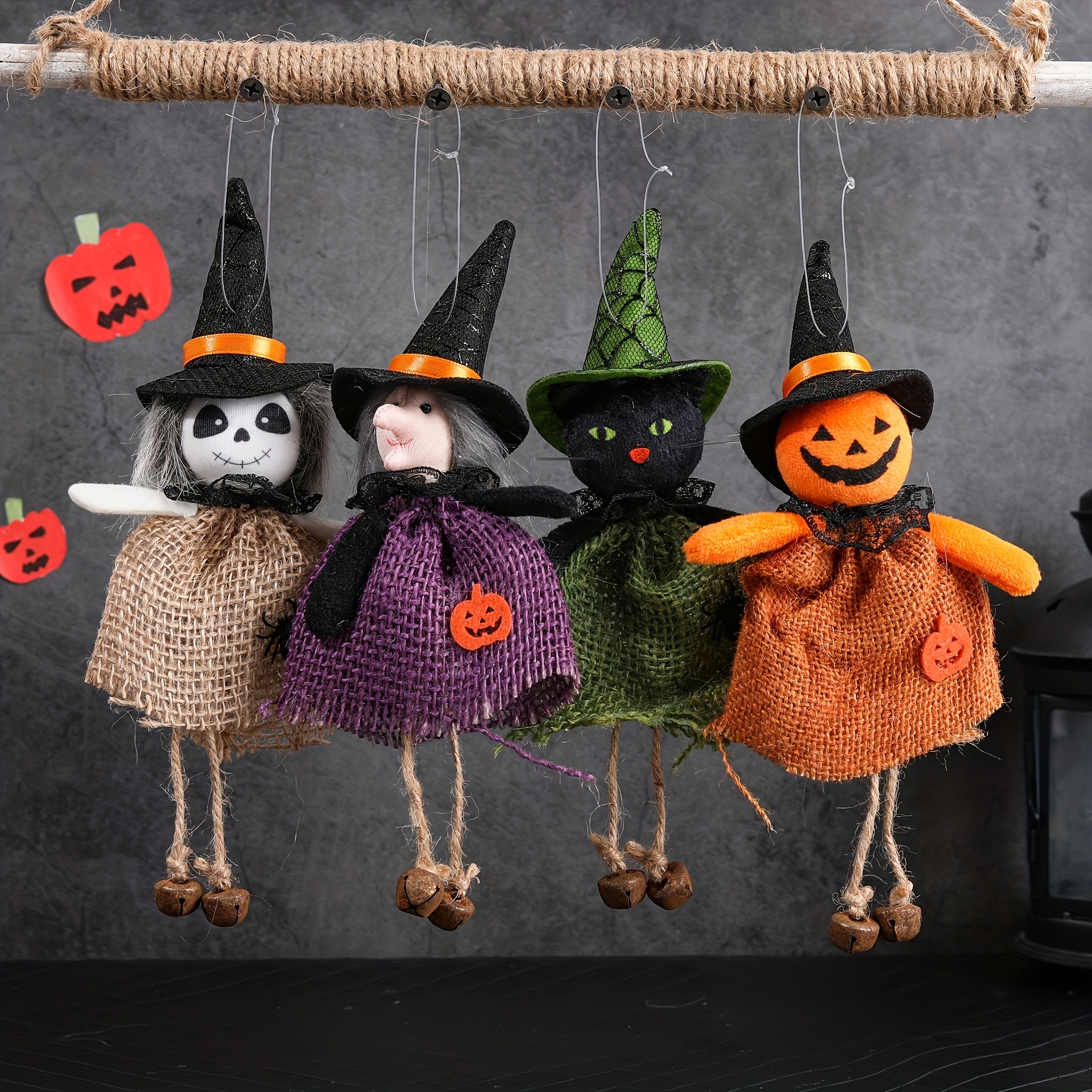 8PCS Halloween Plastic Pumpkins Ornament Grimace Pumpkin Decoration  Festival Scene Prop Accessories Easter Party Decor Ornaments - AliExpress