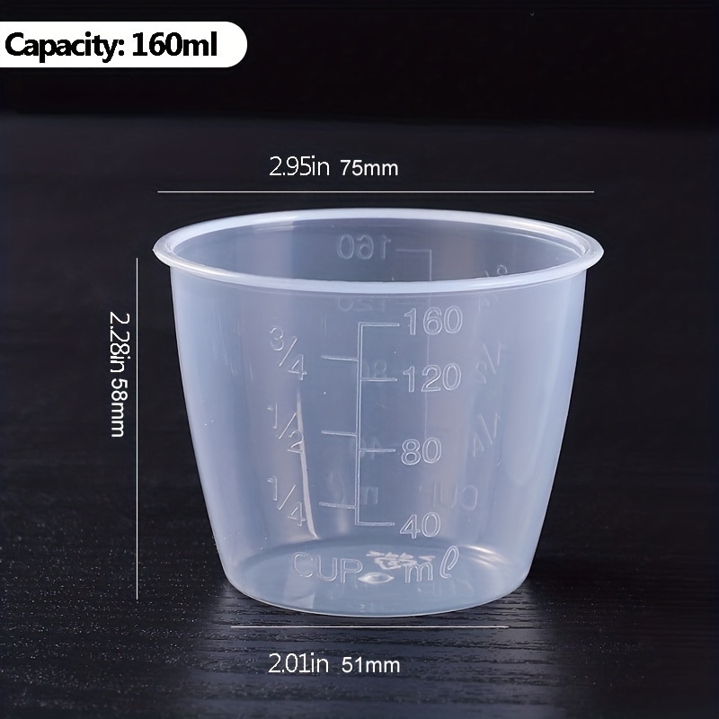2-piece rice measuring cup transparent plastic kitchen scale transparent  cup new