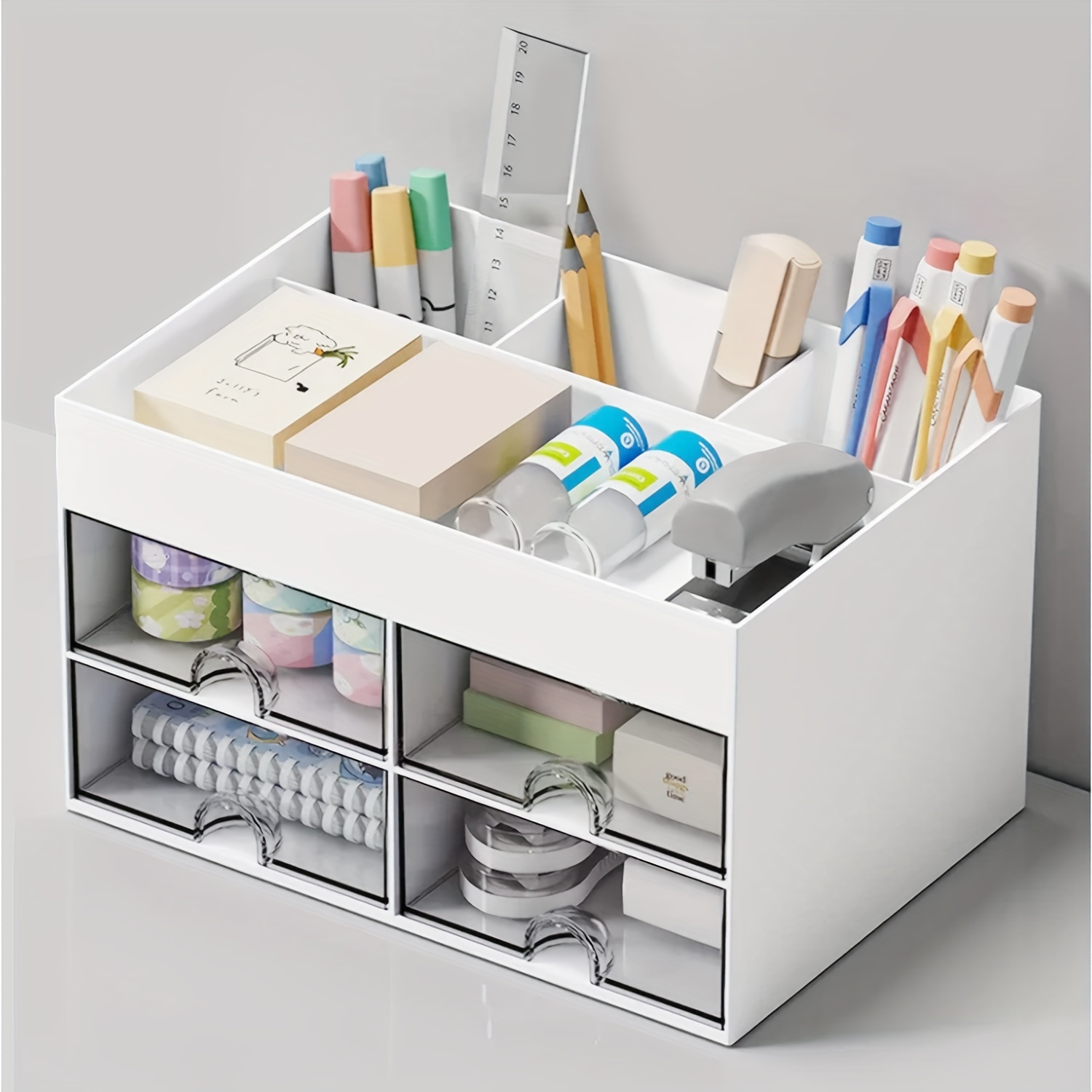 Storage Box Desktop Shelf Drawer Type Multi layer Office - Temu