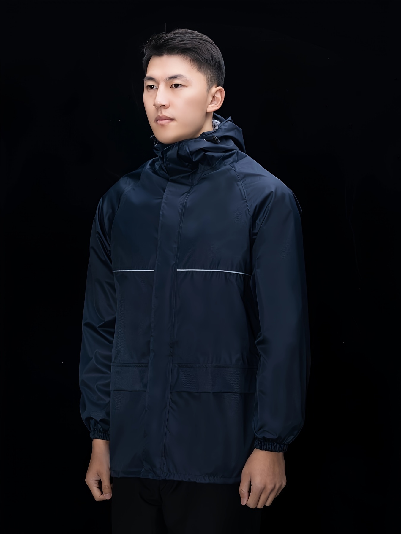 Chubasquero para hombre, chaqueta y pantalón impermeable, chaqueta  impermeable para lluvia (color verde, talla: XL)