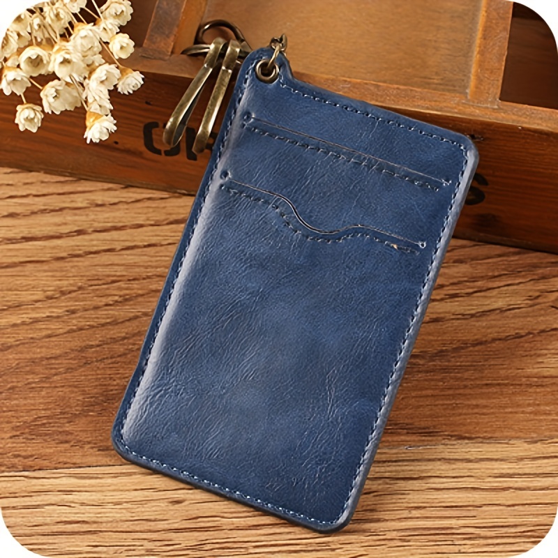 Men's Car Card Holder in Blue