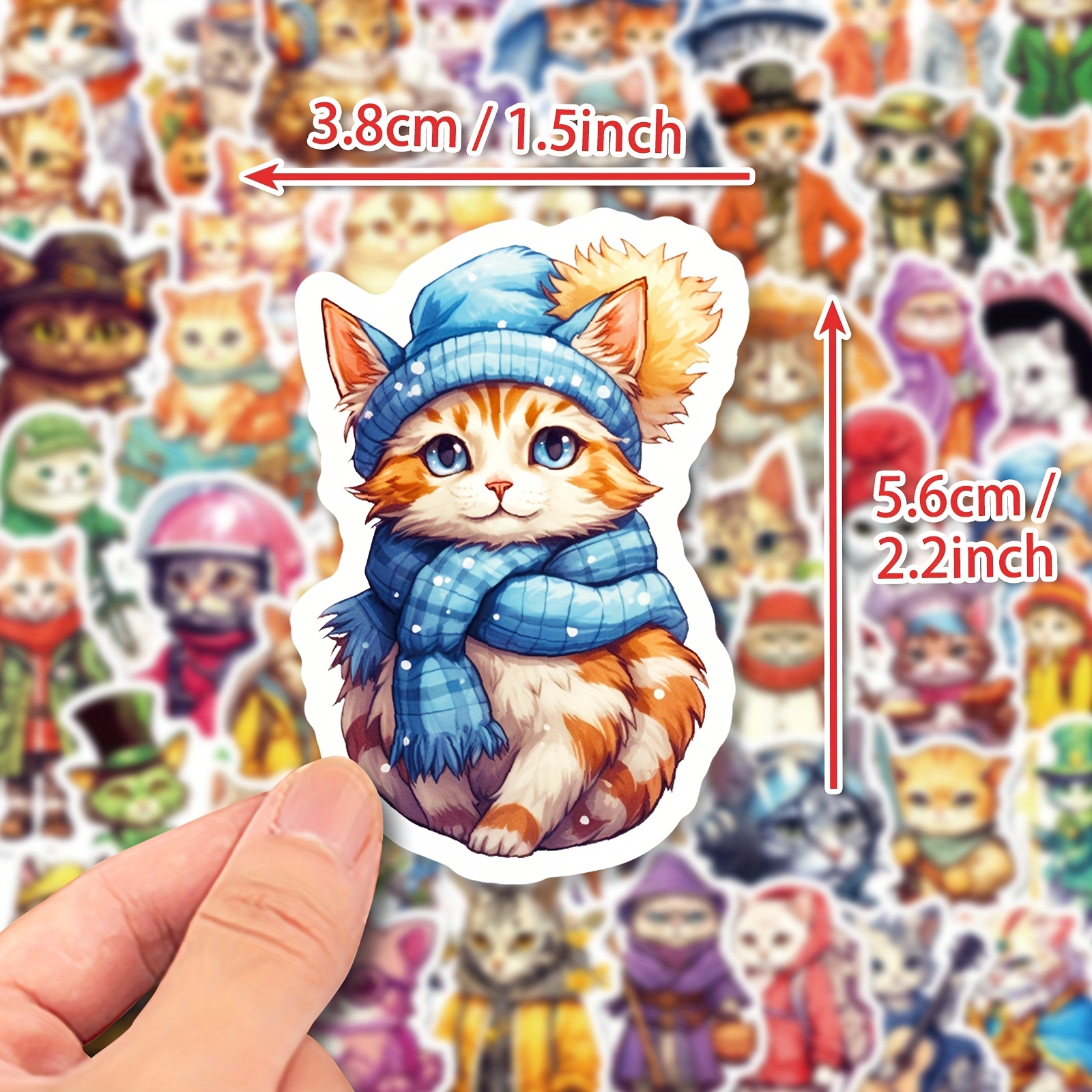 Cute Cat Stickers For Water Bottles Gift For Teen Birthday - Temu