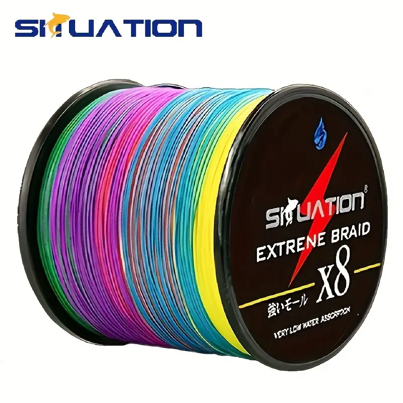 X8 Colorful 8 Strands Fishing Line Abrasion Resistant - Temu Mauritius