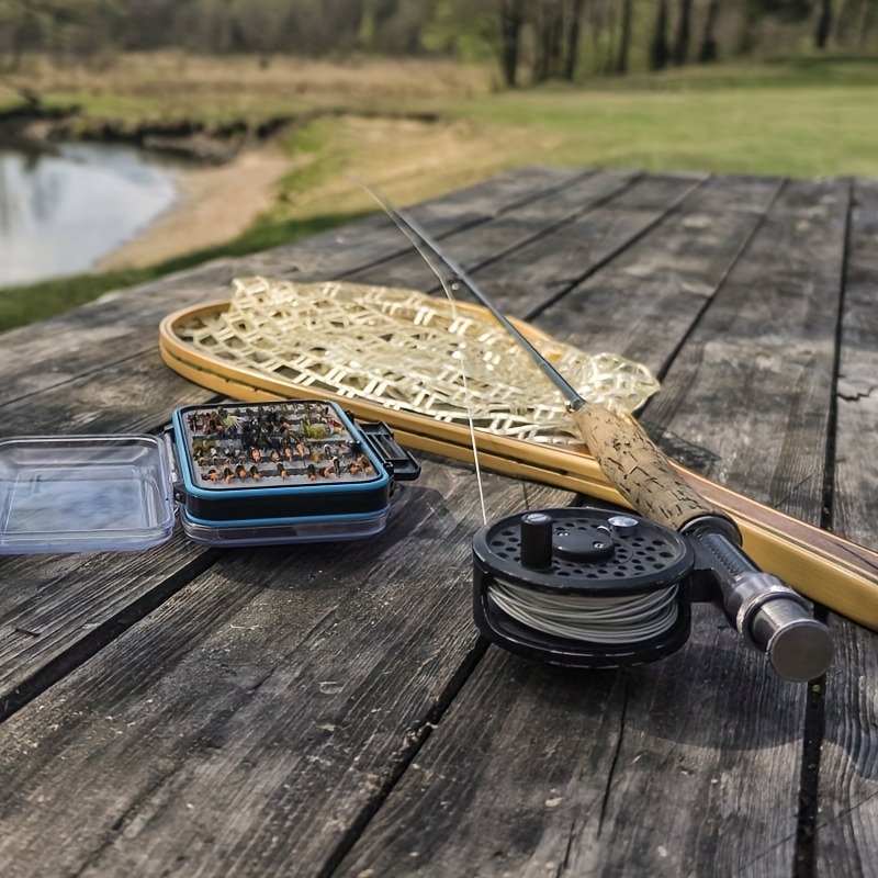 Premium Wooden Handle Fishing Net Silicone Mesh Hand Fishing - Temu