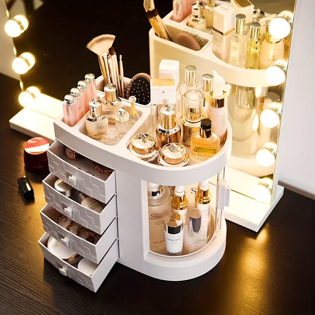 Acrylic Makeup Brush Holder and Organizer - Display Case for Cosmetics,  Jewelry, and Hair Accessories - Eyebrow Pencil, Lip Gloss, and Finishing  Box 