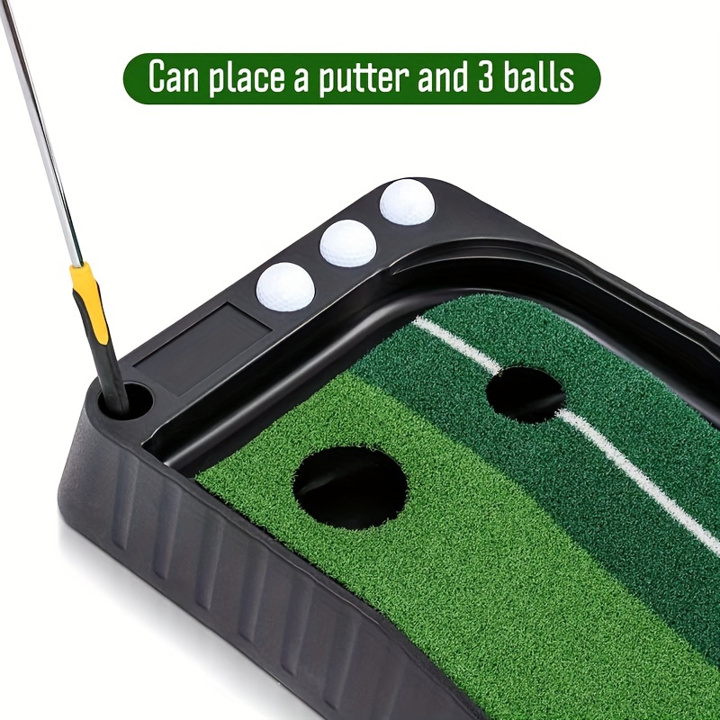 Golf Putting Green Met Auto Ball Return En Baffle, Beste Putting Assist,  Golf Praktijk, Trainingsapparatuur Voor Binnen & Buiten