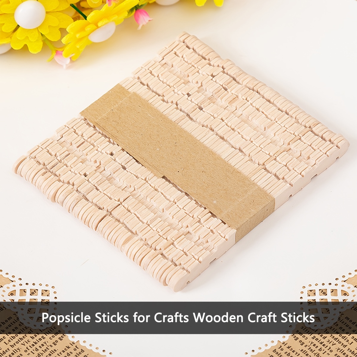 100Pcs Jumbo Wooden Craft Sticks Popsicle Craft Sticks Ice Pop Sticks for  DIY Crafts Home Art Projects Classroom Art Supplies - AliExpress