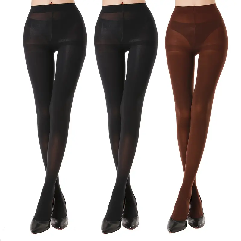 Control Top Pantyhose 40d Semi Opaque Elastic Footed Tights - Temu