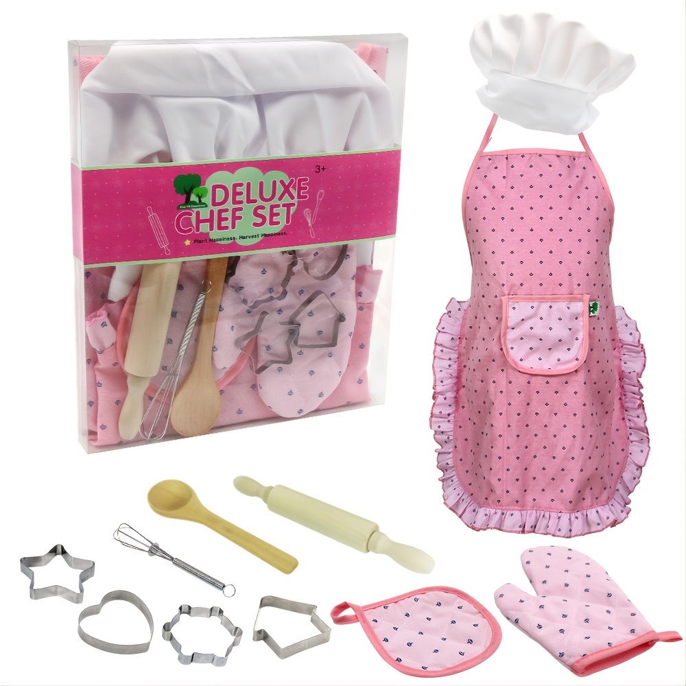 Kids Cooking Chef Set Gift - Temu