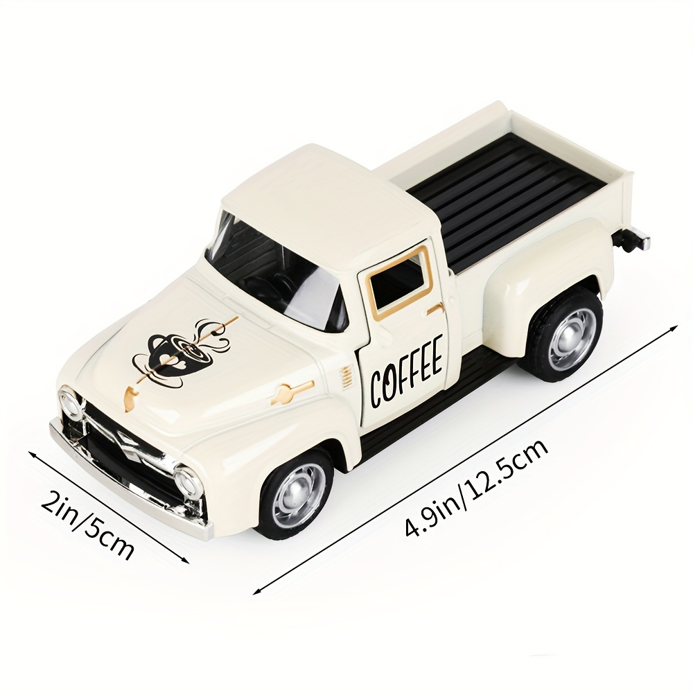 Coffee Decor for Coffee Bar Metal Truck with Coffee Beans Burlap Sack  Vintage Pickup for Farmhouse Kitchen Decor Coffee Station Home Coffee Bar