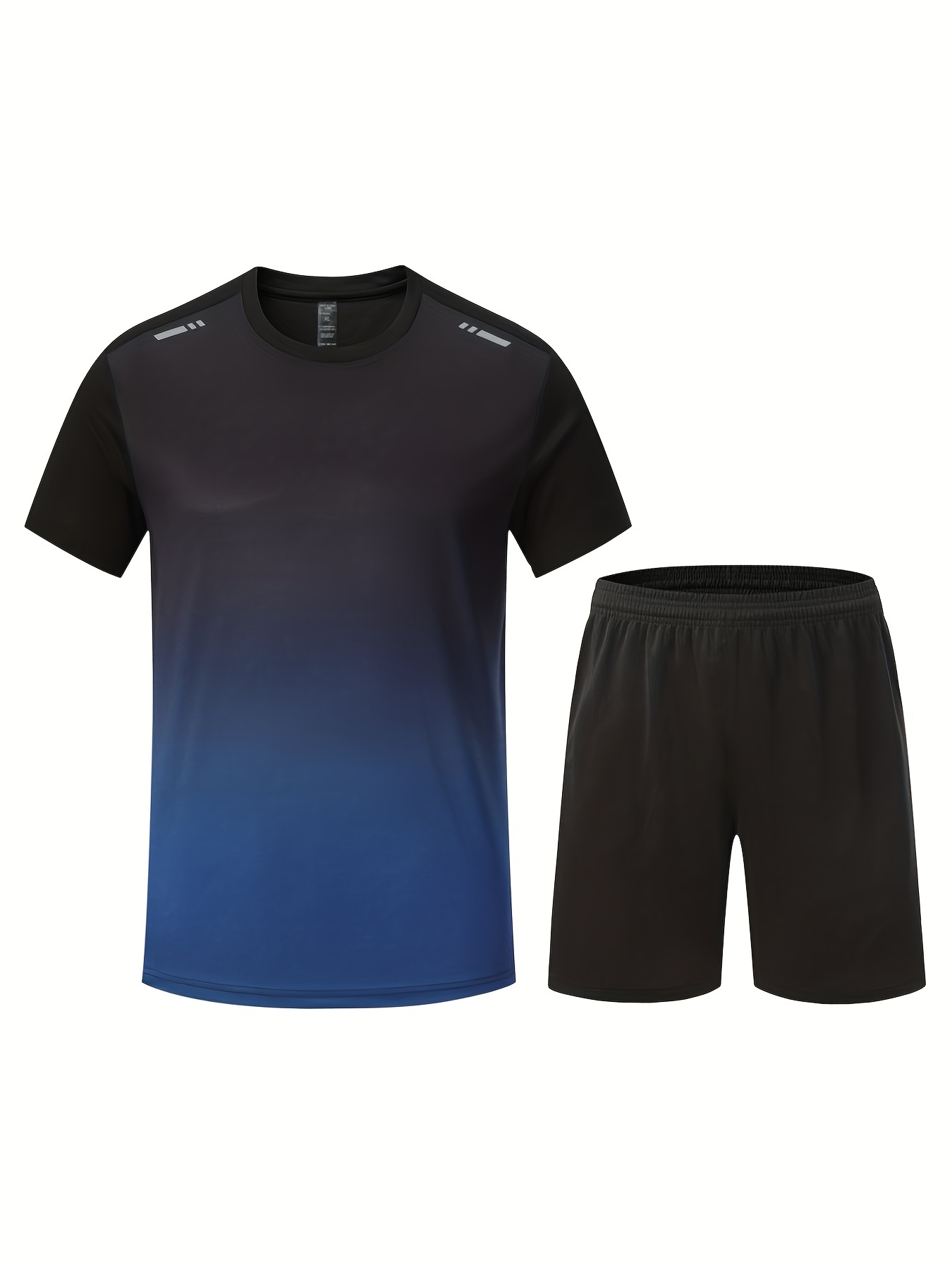 Men's Summer Basketball Training Running Outfit Set Gradient - Temu