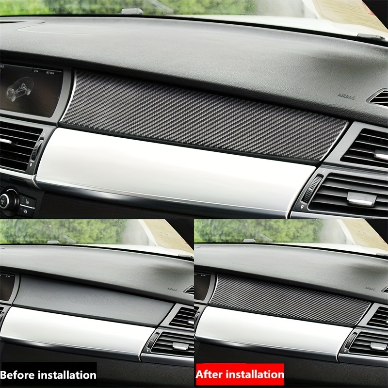 Werten Sie Ihr Auto Für Den 5er E60 2004–2010 Mit  Carbonfaser-innenaufklebern Auf! - Auto - Temu