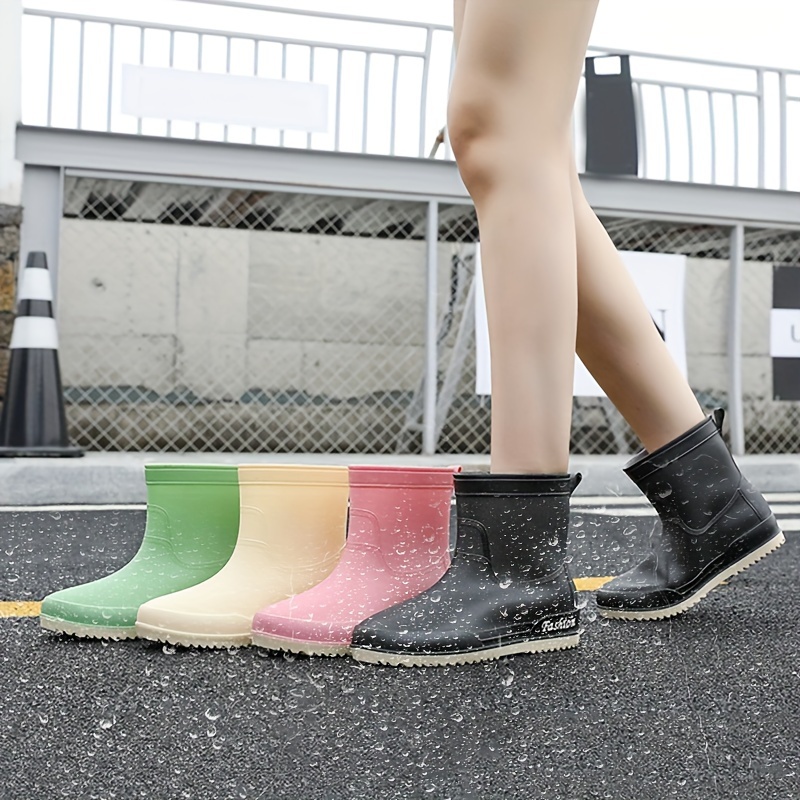 Botas De Lluvia Para Mujer Damas Calzado Zapatos A Prueba De Agua Y Frio