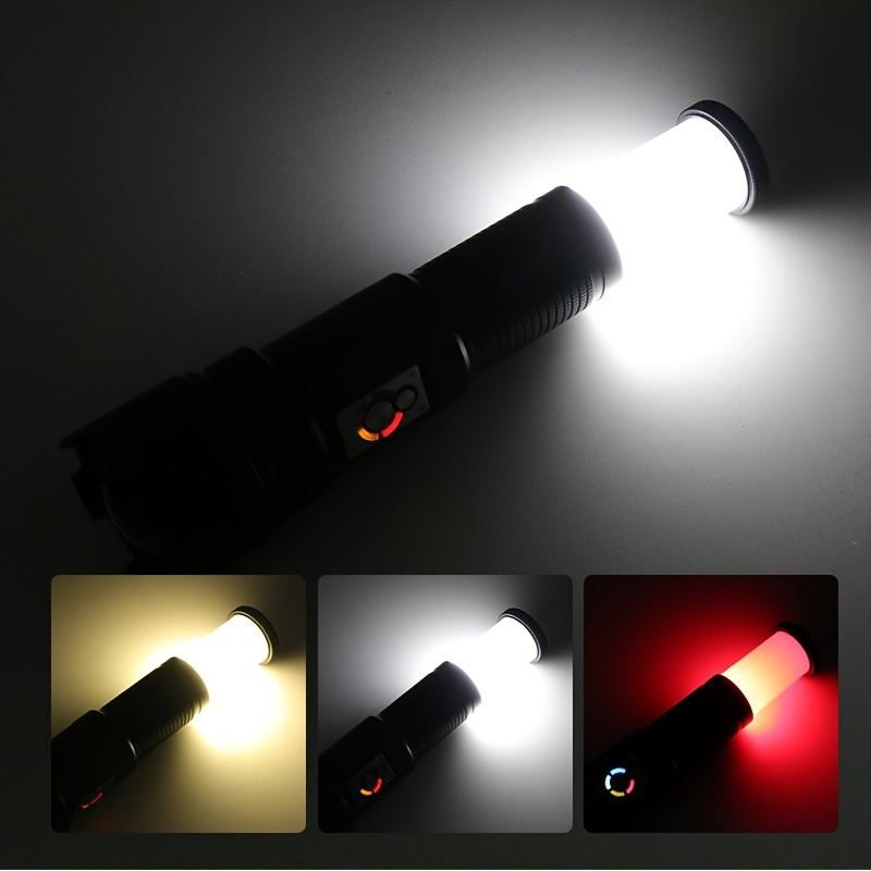 1pc led white laser long range flashlight xhp360 strong light flashlight multi functional camping light details 2
