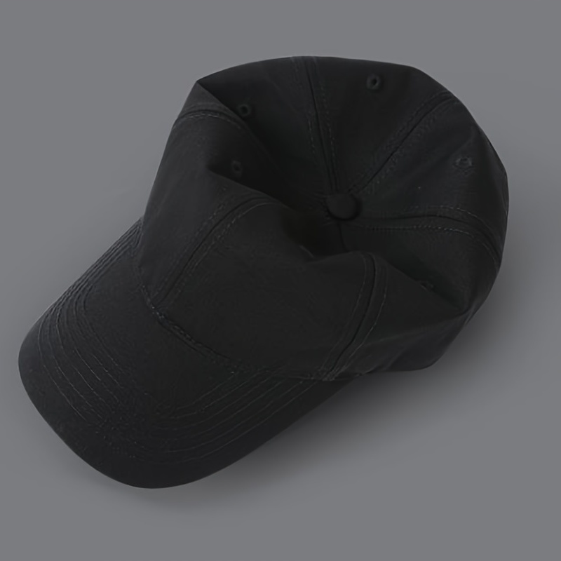 1 Unidad Gorras Béisbol Negras Exteriores Hombre Sombrero - Temu