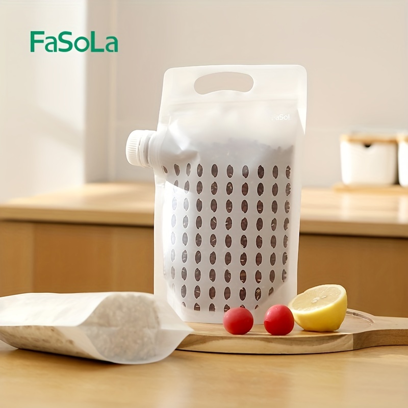 Sac scellé transparent de qualité alimentaire pour céréales, sac  d'emballage de riz, sac de rangement portable épaissi, résistant à  l'humidité et aux insectes - AliExpress