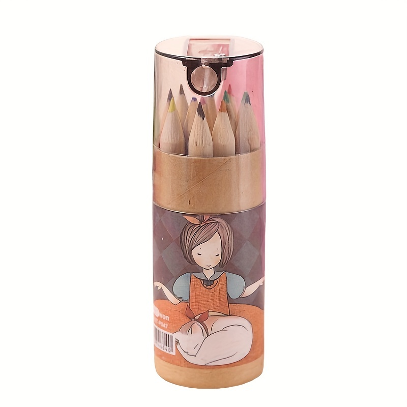 Colored Pencils Art Cartoon, Color Pencils Kids School