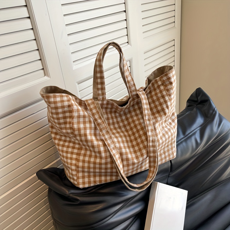 BURBERRY Handbags Marta Check Canvas