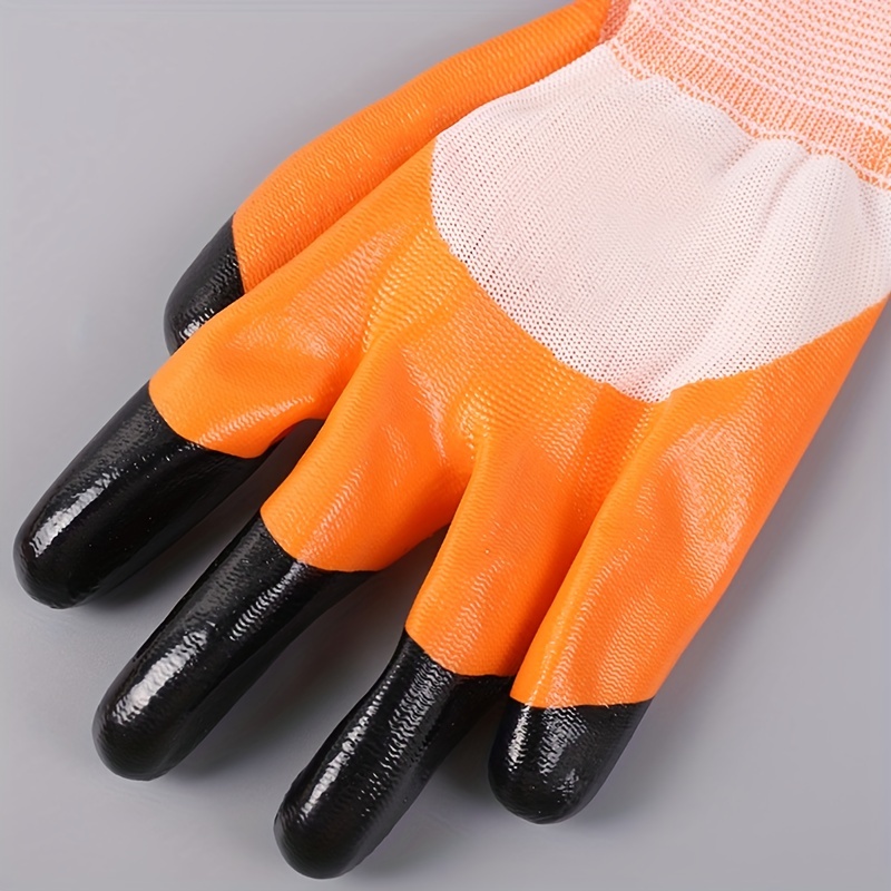 1 Pair of Waterproof Cut Resistant Gloves Safety Garden Wear Resistant  Working Gloves for Cutting Slicing Wood Carving Gardening Supplies (Size M)  