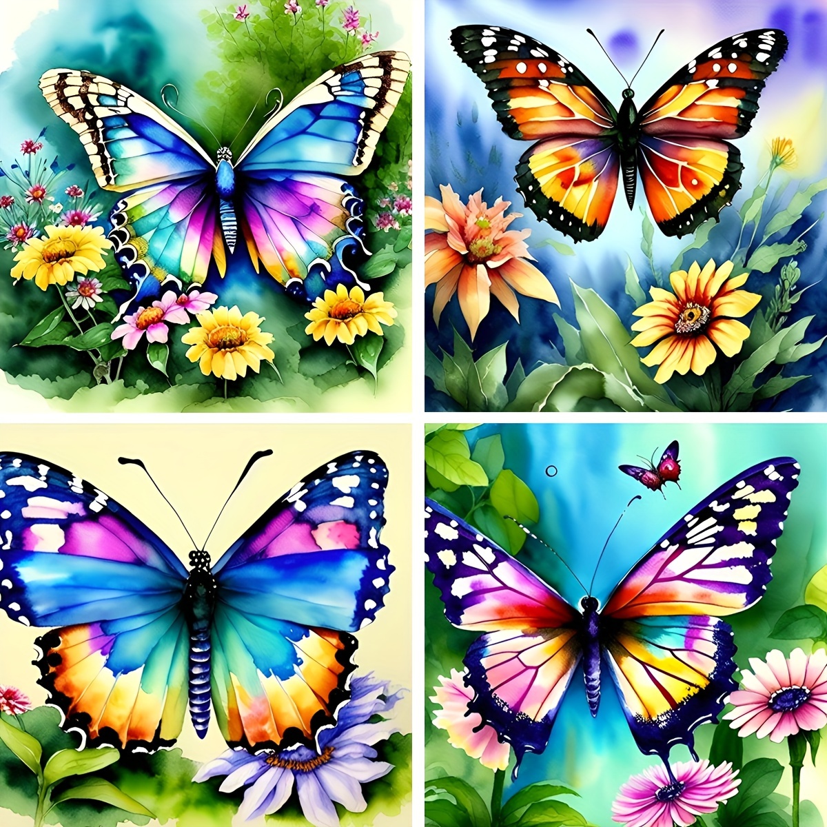 Diamond Painting Kits For Adults, 5d Diy Artificial Diamond Art Kits For  Beginners, Full Artificial Round Diamond Painting For Home Wall Decoration  Gift, Butterflies And Flowers - Temu